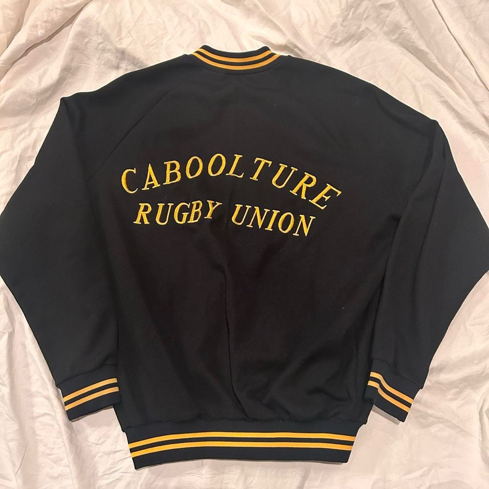 VINTAGE CABOOLTURE RUGBY UNION CLUB AUSTRALIA VTG MINET VARSITY BOMBER JACKET